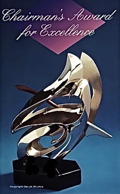 Chairman's Award
9” x 8” x 5”
stainless steel, bronze
©1992